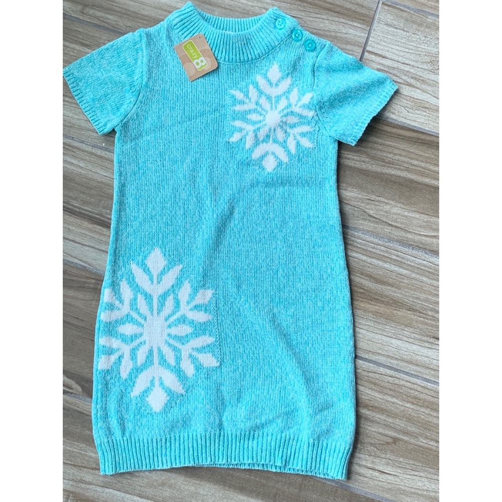 3/$10 Girls crazy 8 sweater dress NWT